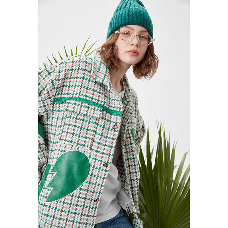 Valentine's Day Jacket Campus Love Pattern Youth Casual Jacket Men and Women