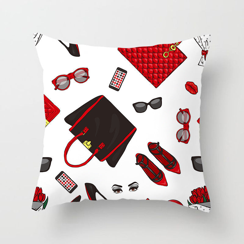 Valentine 'S Day Pillow Covers 4 Piece Random Styles Together Holiday Home Sofa Cushion Cushion Cover
