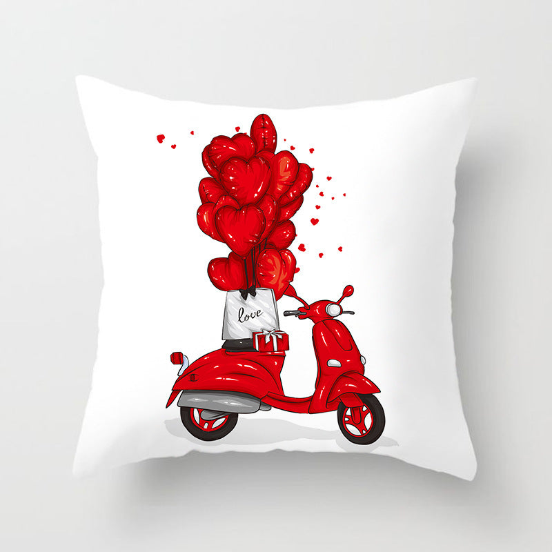 Valentine 'S Day Pillow Covers 4 Piece Random Styles Together Holiday Home Sofa Cushion Cushion Cover