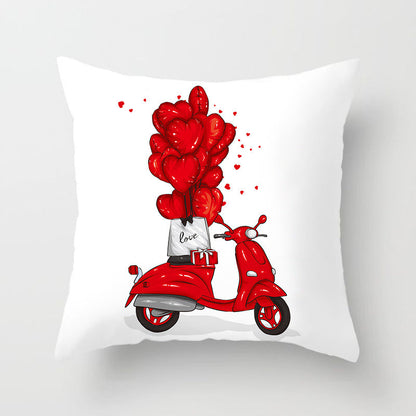 Valentine 'S Day Pillow Covers 4 Piece Random Styles Together Holiday Home Sofa Cushion Cushion Cover