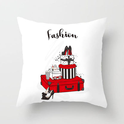 Valentine 'S Day Pillow Covers 4 Piece Random Styles Together Holiday Home Sofa Cushion Cushion Cover