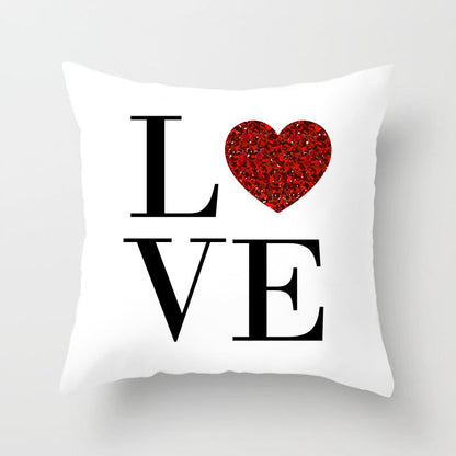 Valentine 'S Day Pillow Covers 4 Piece Random Styles Together Holiday Home Sofa Cushion Cushion Cover