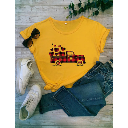 Valentine 'S Day T Shirts Couples T-shirt Casual Fashionable Short Sleeve