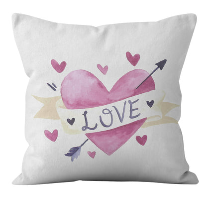 Valentine 'S Day Pillow Covers 4 Piece Random Styles Together, Purple Love Pillow Cover Home Pillow Cushion Cover
