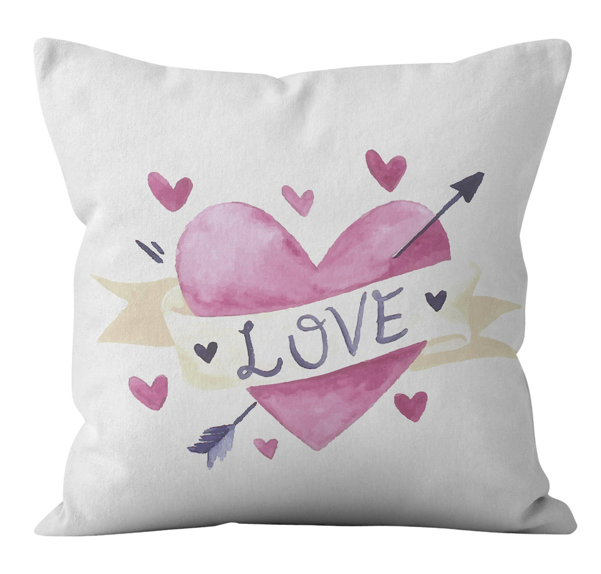 Valentine 'S Day Pillow Covers 4 Piece Random Styles Together, Purple Love Pillow Cover Home Pillow Cushion Cover