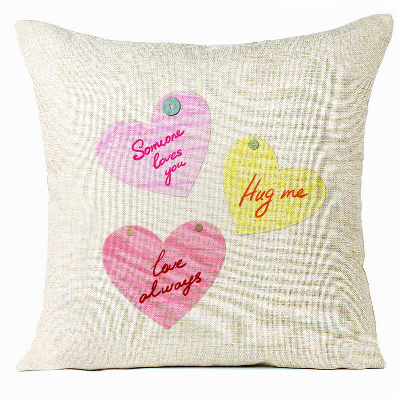 Valentine 'S Day Pillow Covers 4 Piece Random Styles Together, Home Decoration Love Cushion