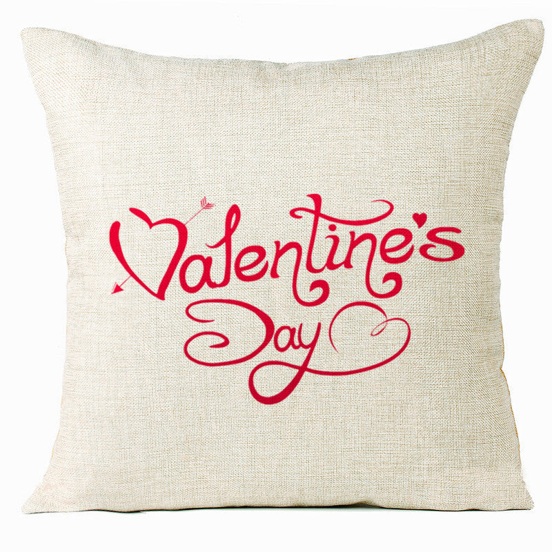 Valentine 'S Day Pillow Covers 4 Piece Random Styles Together, Home Decoration Love Cushion