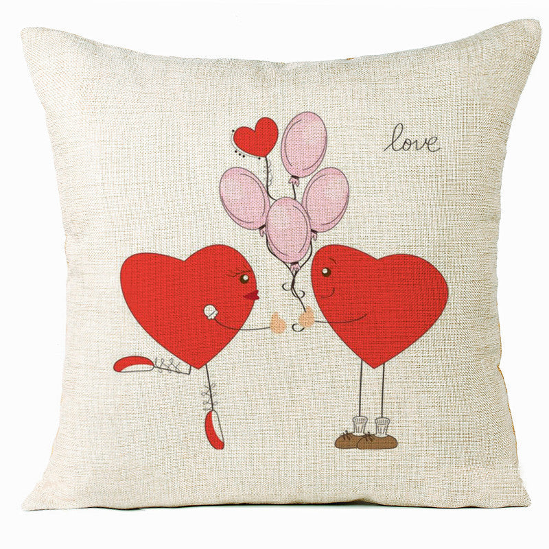 Valentine 'S Day Pillow Covers 4 Piece Random Styles Together, Home Decoration Love Cushion