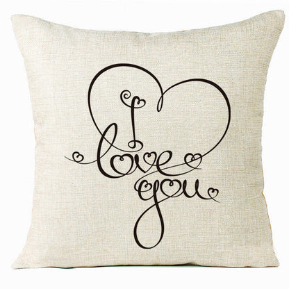 Valentine 'S Day Pillow Covers 4 Piece Random Styles Together, Home Decoration Love Cushion