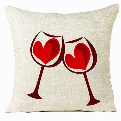 Valentine 'S Day Pillow Covers 4 Piece Random Styles Together, Home Decoration Love Cushion