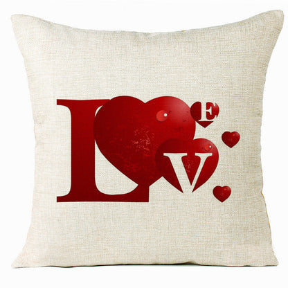 Valentine 'S Day Pillow Covers 4 Piece Random Styles Together, Home Decoration Love Cushion