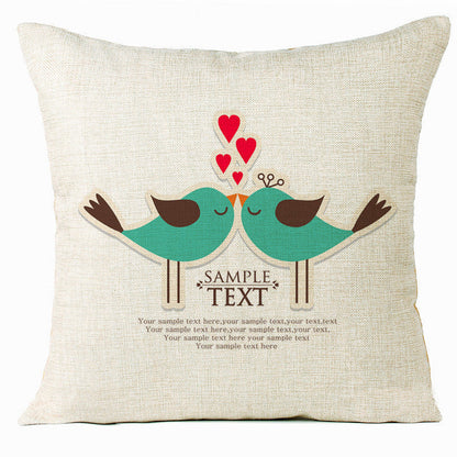 Valentine 'S Day Pillow Covers 4 Piece Random Styles Together, Home Decoration Love Cushion
