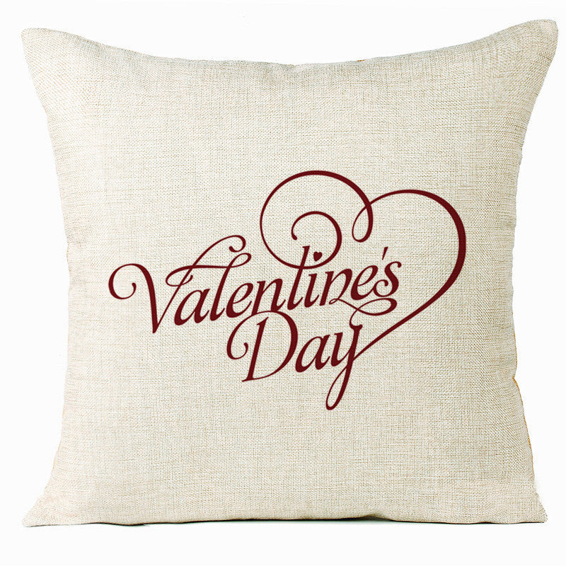 Valentine 'S Day Pillow Covers 4 Piece Random Styles Together, Home Decoration Love Cushion