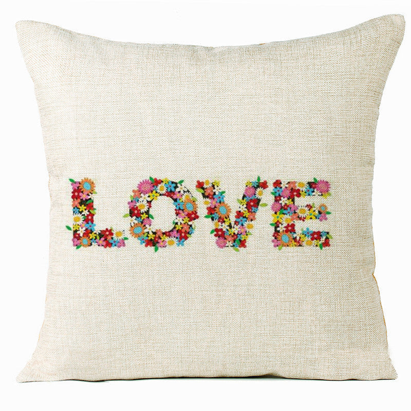 Valentine 'S Day Pillow Covers 4 Piece Random Styles Together, Home Decoration Love Cushion
