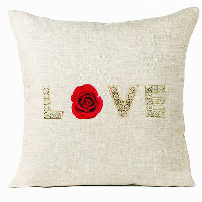 Valentine 'S Day Pillow Covers 4 Piece Random Styles Together, Home Decoration Love Cushion