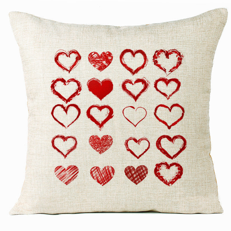Valentine 'S Day Pillow Covers 4 Piece Random Styles Together, Home Decoration Love Cushion