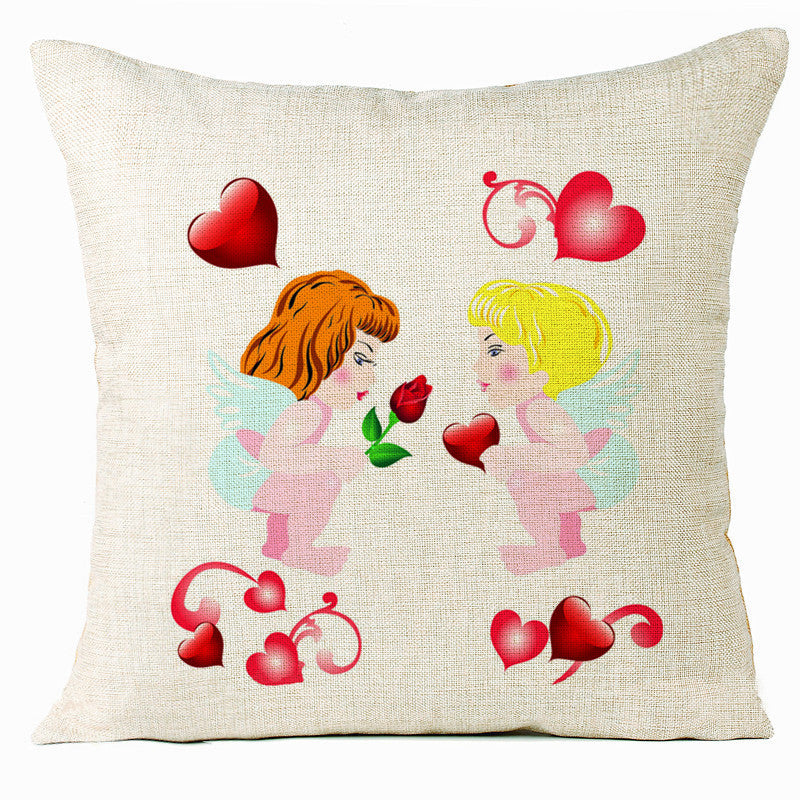 Valentine 'S Day Pillow Covers 4 Piece Random Styles Together, Home Decoration Love Cushion