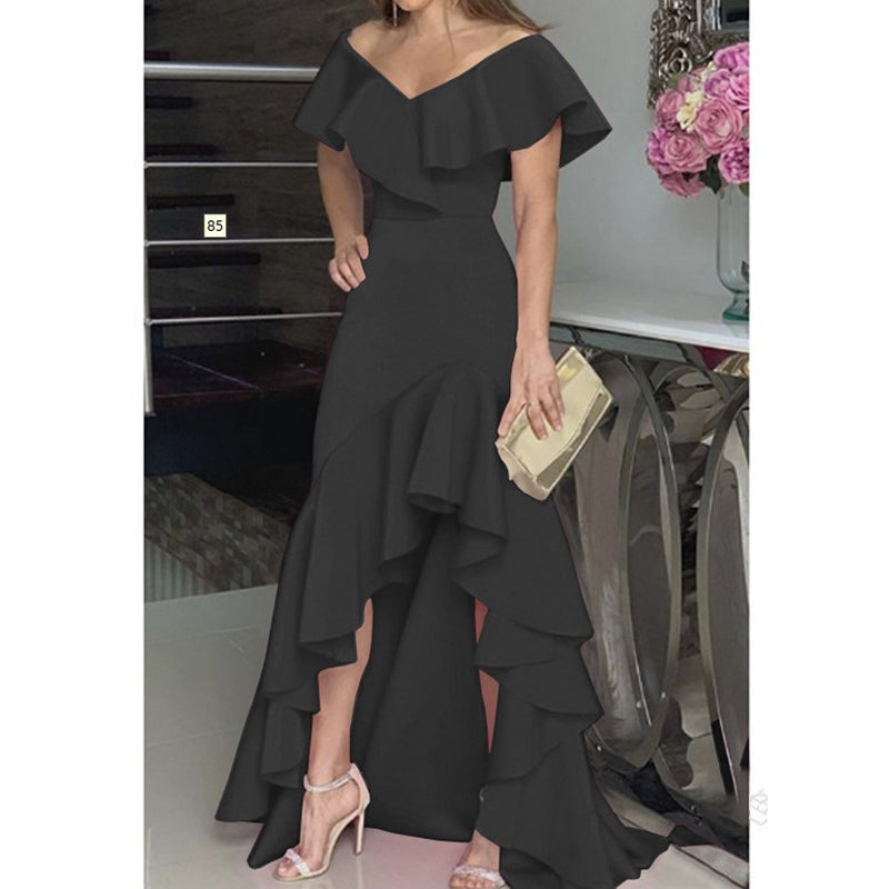 Valentine's Day Dress Sexy V-neck Design Women's Dress