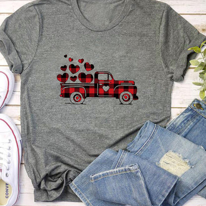 Valentine 'S Day T Shirts Couples T-shirt Casual Fashionable Short Sleeve