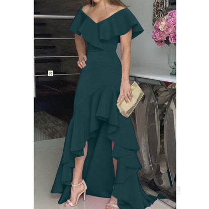 Valentine's Day Dress Sexy V-neck Design Women's Dress