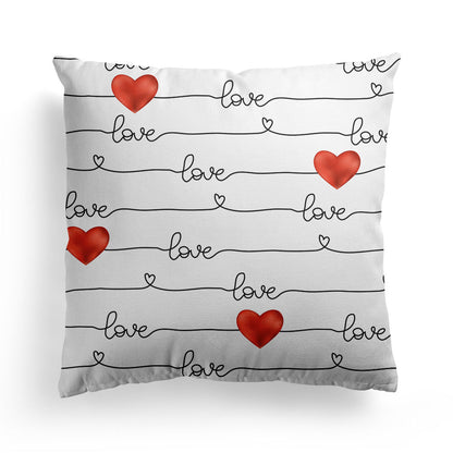 Valentine 'S Day Pillow Covers 4 Piece Random Styles Together, Car Love Pillow Cushion Cover
