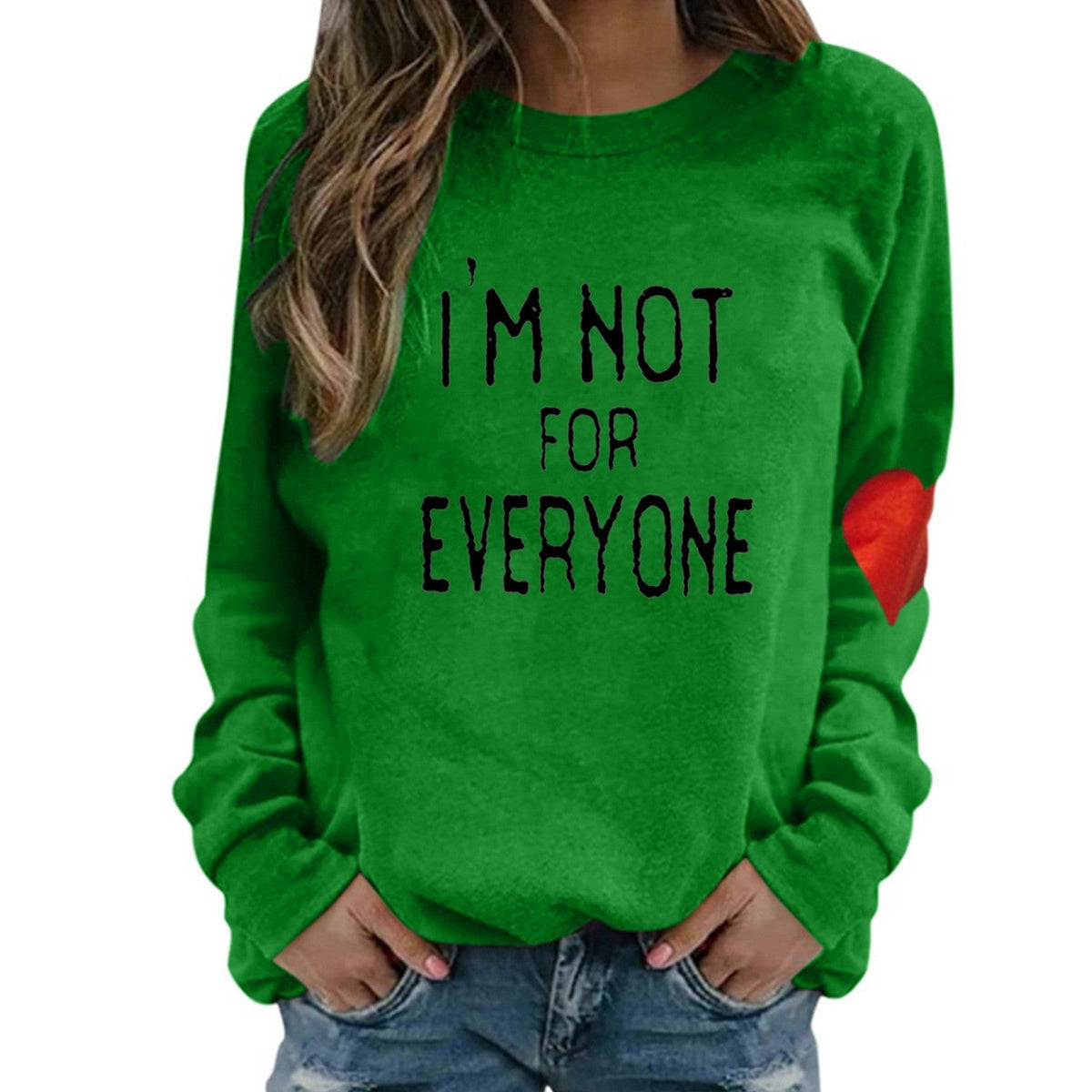 Valentine 'S Day T Shirt Love Letter Print Long Sleeve Women 'S Sweater