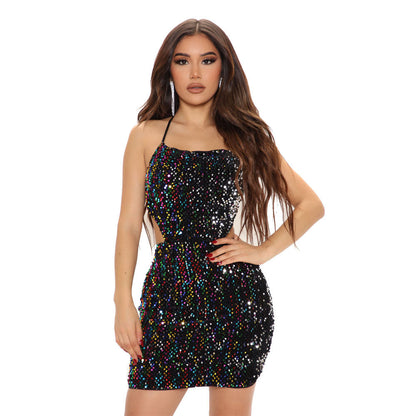 Valentine's Day Dress Autumn and Winter Hip Evening Dress Sexy Dress