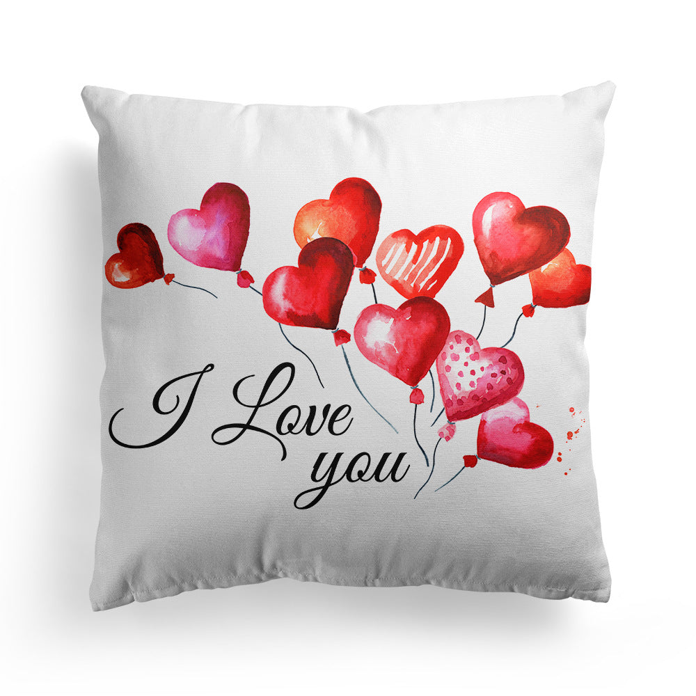 Valentine 'S Day Pillow Covers 4 Piece Random Styles Together, Car Love Pillow Cushion Cover