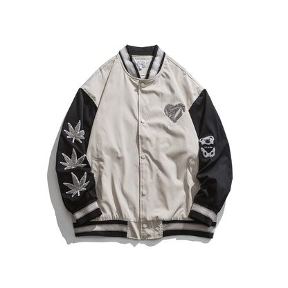 Valentine's Day Jacket Love Foam Printed Jacket