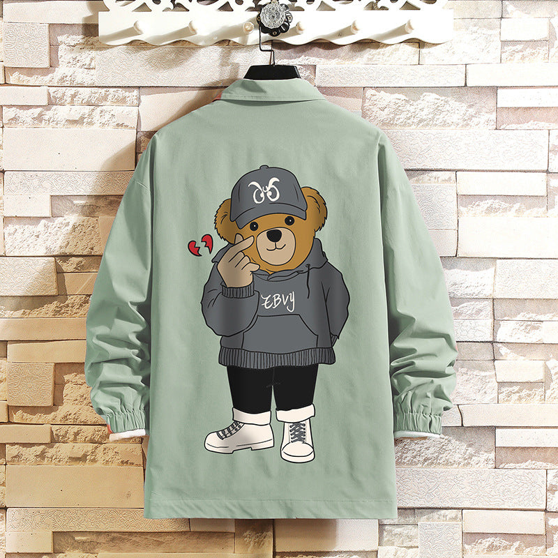 Valentine's Day Jacket Bixin Bear Printed Casual Jacket