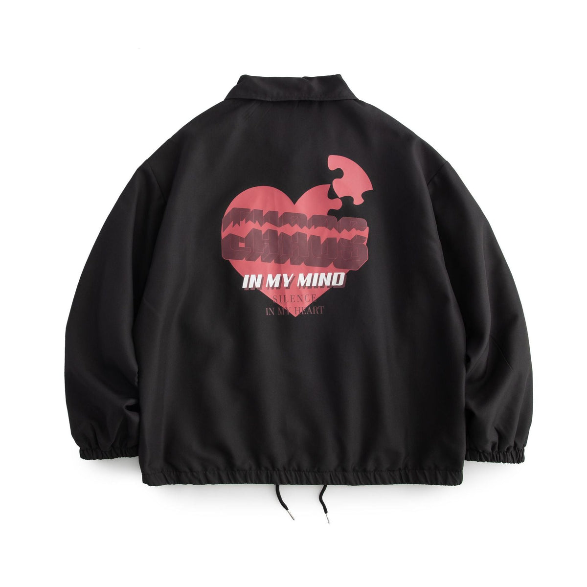 Valentine's Day Jacket Loose Heart Shape Printed Jacket