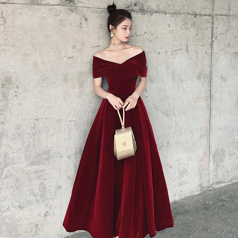 Valentine's Day Dress Wedding Engagement Evening Dress for Women Banquet