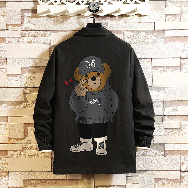 Valentine's Day Jacket Bixin Bear Printed Casual Jacket