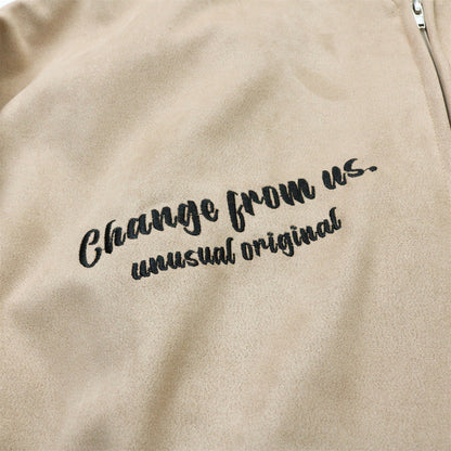 Valentine's Day Jacket Hip Hop Retro Love Flocking Embroidered Baseball Uniform Men's PU Leather Stitching Casual Jacket Coat