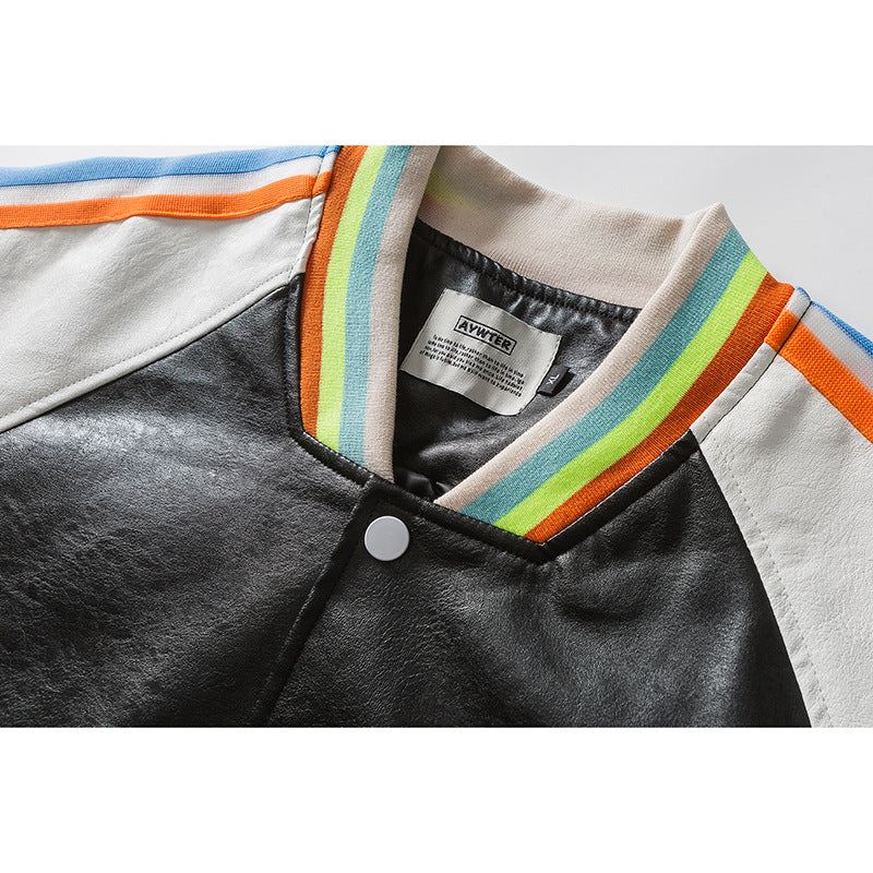 Valentine 'S Day Jacket Color Contrast Patchwork Love Casual Jacket