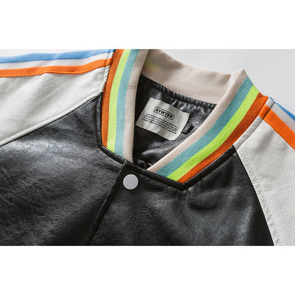 Valentine 'S Day Jacket Color Contrast Patchwork Love Casual Jacket