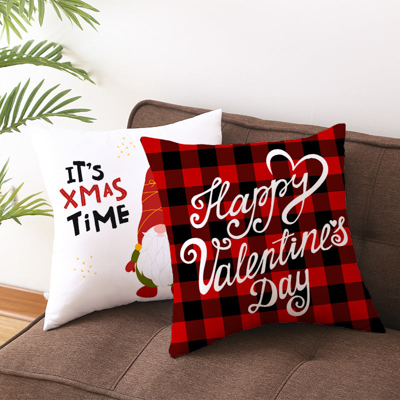 Valentine 'S Day Pillow Covers 4 Piece Random Styles Together, Home Festival Gift Pillow Cushion Cover