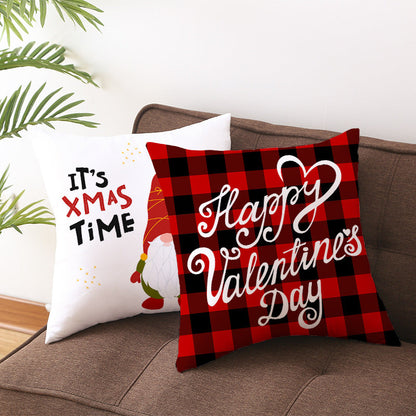 Valentine 'S Day Pillow Covers 4 Piece Random Styles Together, Home Festival Gift Pillow Cushion Cover