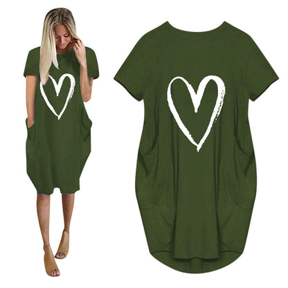 Valentine's Day Dress Summer Short Sleeve Dress