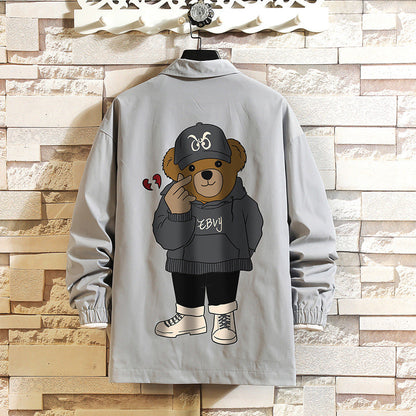 Valentine's Day Jacket Bixin Bear Printed Casual Jacket