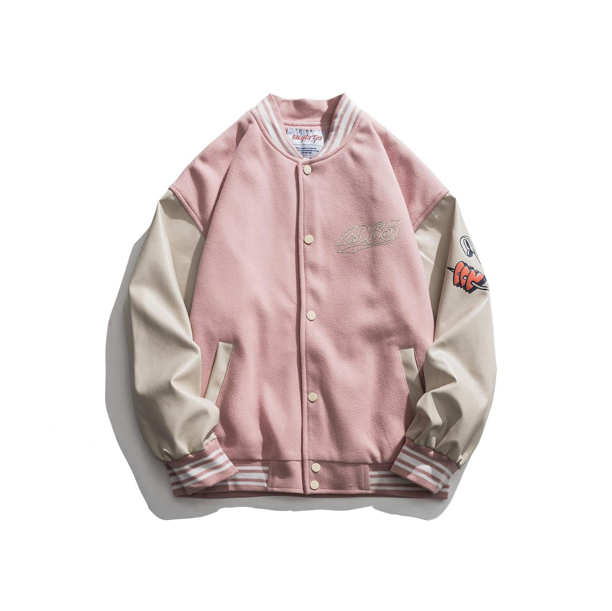 Valentine 'S Day Jacket Autumn Love Foam Baseball Jacket Men 'S Loose