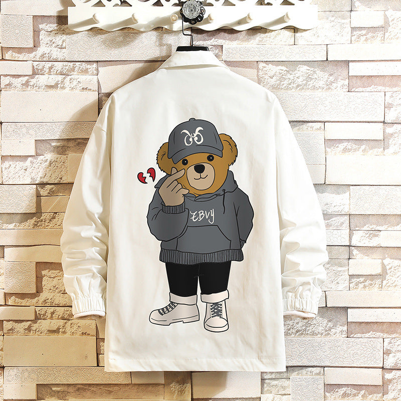Valentine's Day Jacket Bixin Bear Printed Casual Jacket