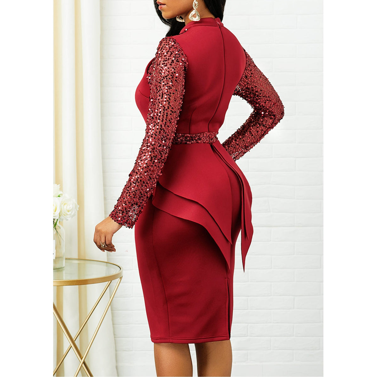 Valentine's Day Dress Party Evening Dress Mid-Length Professional Dress