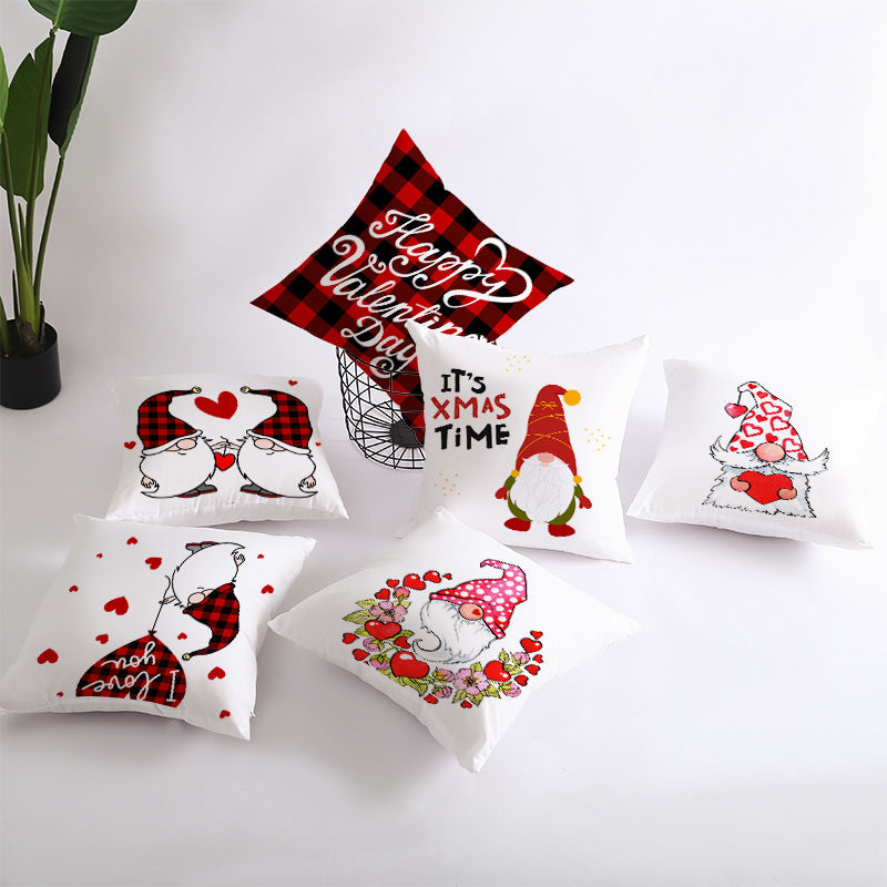 Valentine 'S Day Pillow Covers 4 Piece Random Styles Together, Home Festival Gift Pillow Cushion Cover