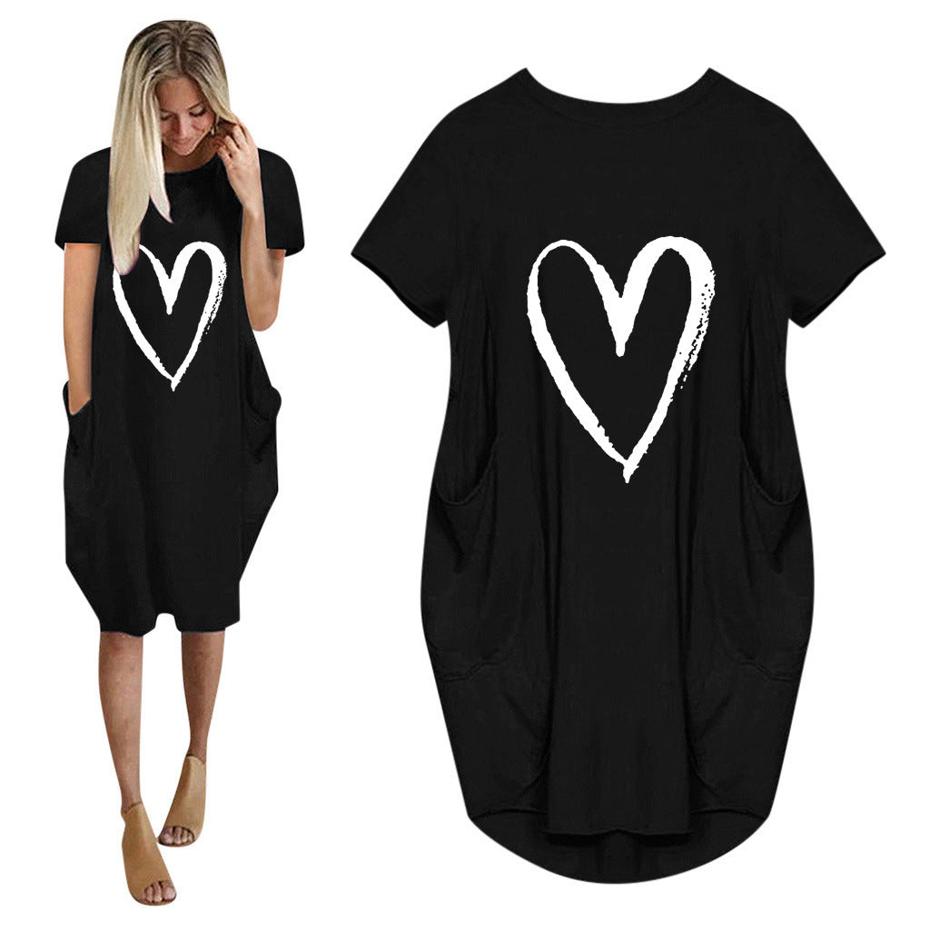 Valentine's Day Dress Summer Short Sleeve Dress