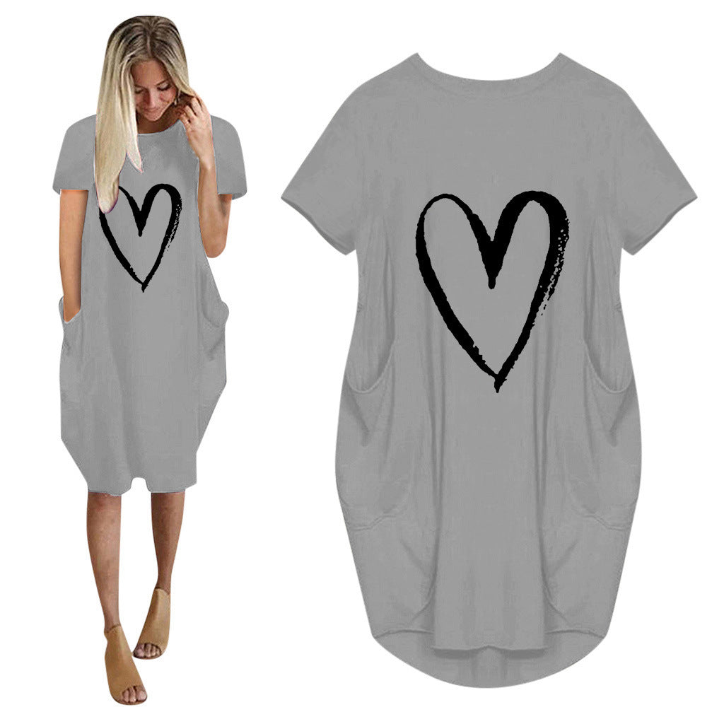 Valentine's Day Dress Summer Short Sleeve Dress