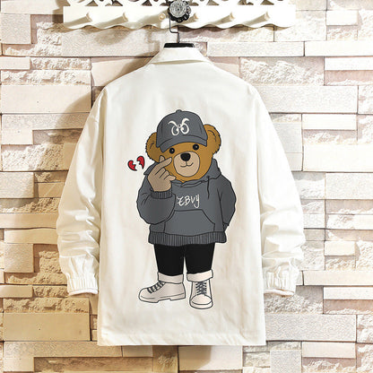 Valentine's Day Jacket Bixin Bear Printed Casual Jacket