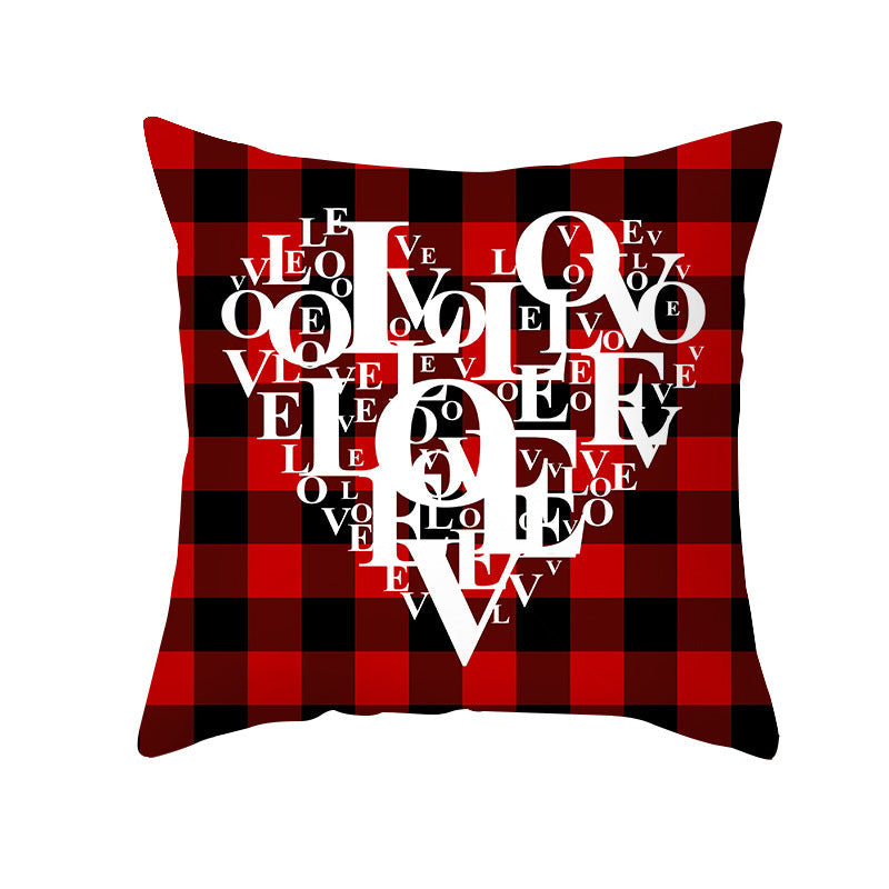 Valentine 'S Day Pillow Covers 4 Piece Random Styles Together, Home Festival Gift Pillow Cushion Cover