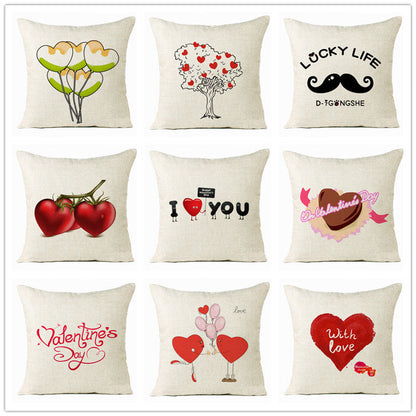 Valentine 'S Day Pillow Covers 4 Piece Random Styles Together, Home Decoration Love Cushion