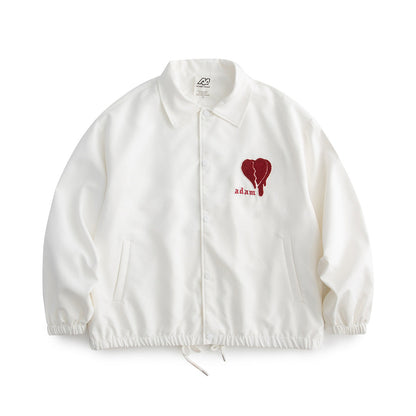 Valentine's Day Jacket Loose Heart Shape Printed Jacket